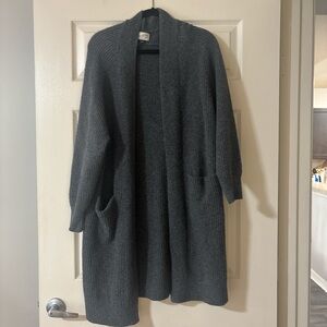 Universal Thread Charcoal Open-Front Cardigan